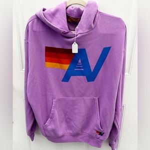 Aviator Nation Logo Pullover Brand New with Tags Neon Purple Size Small